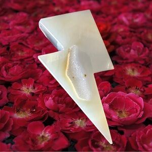 Druzy Agate Lightening Bolt ⚡️ (A)